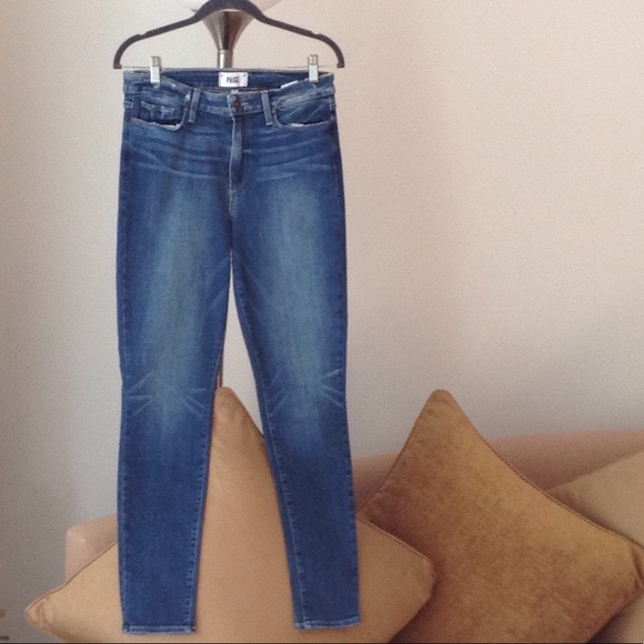 💋 PAIGE - 'Hoxton Ultra Skinny' Jeans (Malibu) - Picture 1 of 8